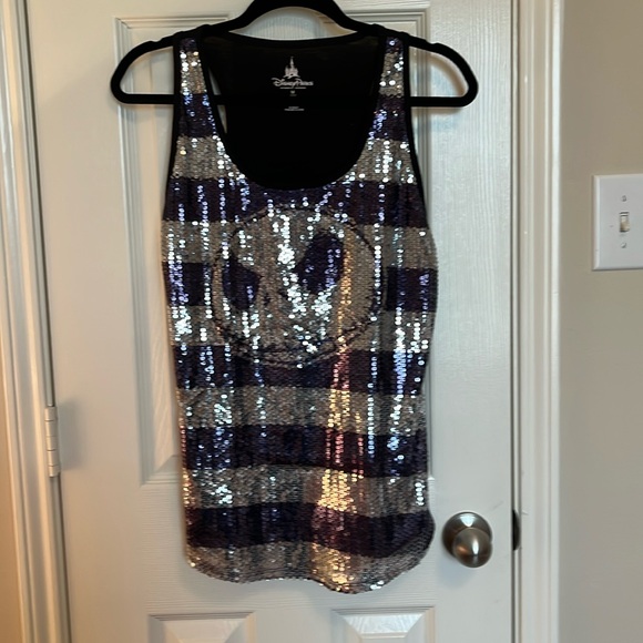 Disney Tops - Disney Parks Jack Skellington Sequin Racerback Tank